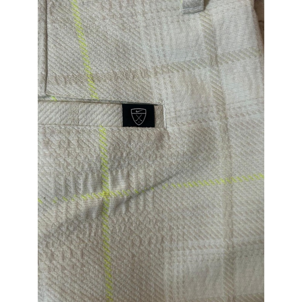 Nike Golf Pants Men 40x32 White Plaid NWT Re-Mastered Loose Fit DH1288-133 - Picture 8 of 12
